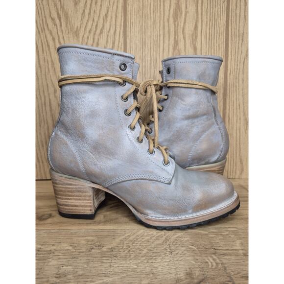 Freebird Cavalier Boots Antique Grey Size 9 Brand New Stacked Heel Leather... - Picture 12 of 16